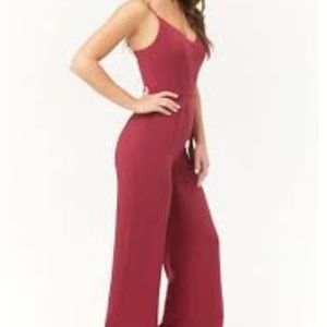 forever 21  jumpsuit/Cami sp berry